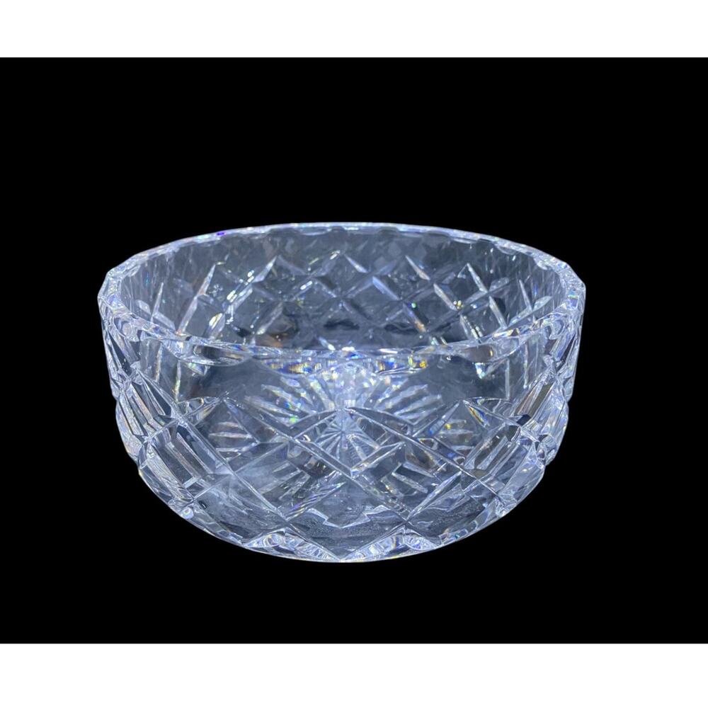 Cut Glass Crystal Bowl 6" Diameter by 3" High Vintage